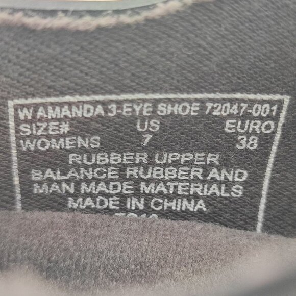 Bogs Women's Amanda Lace Up Short Black Rubber Waterproof Boots Size 7 - Picture 7 of 8